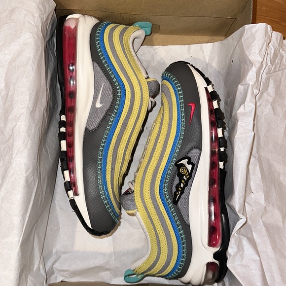 Nike Air Max 97 SE Air Sprung gray/yellow women’s size 7.5 men’s size 6 - Picture 10 of 10
